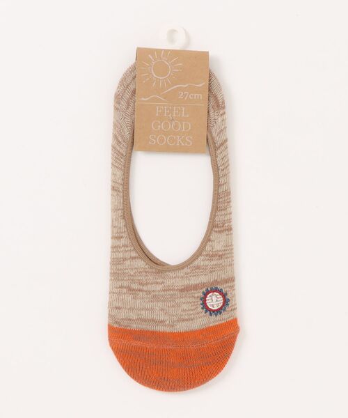 チャイハネ(チャイハネ)の「【チャイハネ】FEEL GOOD SOCKS インディーカ カバーソックス25~28cm(ソックス/靴下・メンズ・マスタード/ベージュ/グリーン/ブラック/ブルー/パープル・FREE)」の3枚目の写真