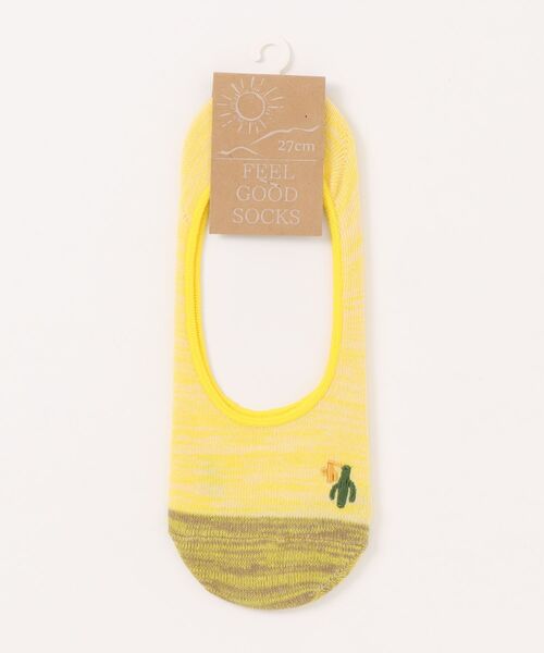チャイハネ(チャイハネ)の「【チャイハネ】FEEL GOOD SOCKS インディーカ カバーソックス25~28cm(ソックス/靴下・メンズ・マスタード/ベージュ/グリーン/ブラック/ブルー/パープル・FREE)」の6枚目の写真