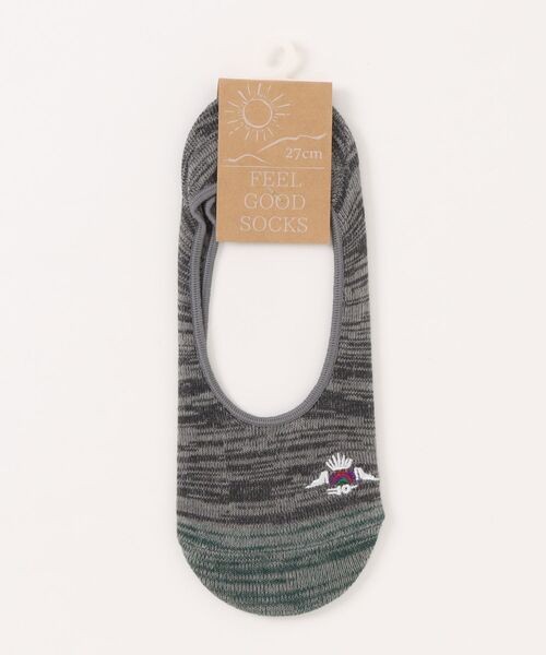 チャイハネ(チャイハネ)の「【チャイハネ】FEEL GOOD SOCKS インディーカ カバーソックス25~28cm(ソックス/靴下・メンズ・マスタード/ベージュ/グリーン/ブラック/ブルー/パープル・FREE)」の2枚目の写真
