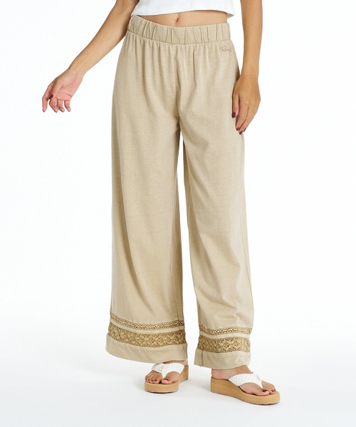 ROXY（ロキシー）の「ROXY HORIZON PANTS ロングパンツ 【2026年夏モデル】（その他パンツ・レディース・ブラック/ベージュ/オレンジ・LARGE/MEDIUM/SMALL）」の2枚目の写真