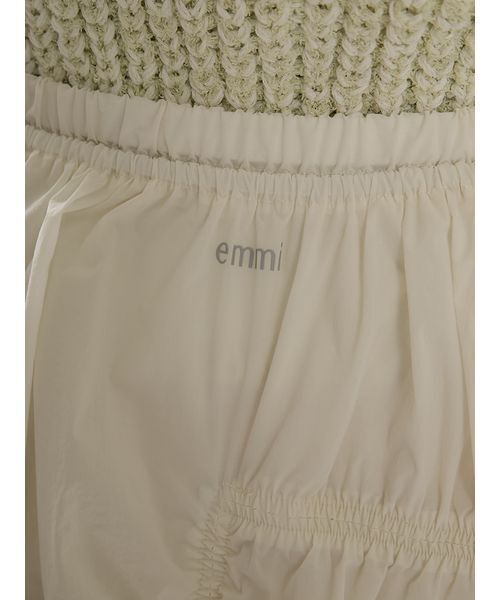 emmi(エミ)の「エアリーギャザーフロントジップスカート(スカート・レディース・ブラック/オフホワイト/ブルー・0/1)」の20枚目の写真