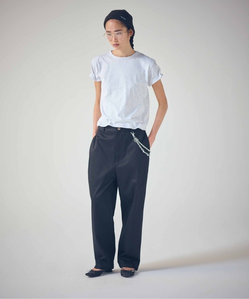 SEA(シー)の「ワイヤーTEE(Tシャツ/カットソー・レディース・グレー/ホワイト/ブラック・ONE SIZE)」の3枚目の写真