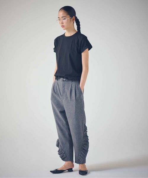 SEA(シー)の「ワイヤーTEE(Tシャツ/カットソー・レディース・グレー/ホワイト/ブラック・ONE SIZE)」の1枚目の写真