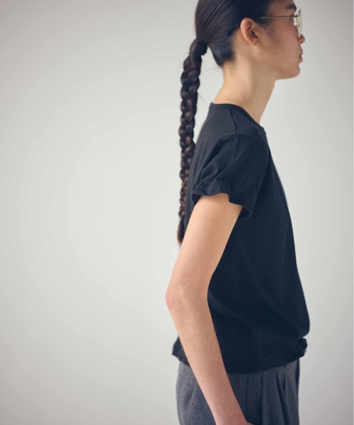 SEA(シー)の「ワイヤーTEE(Tシャツ/カットソー・レディース・グレー/ホワイト/ブラック・ONE SIZE)」の5枚目の写真