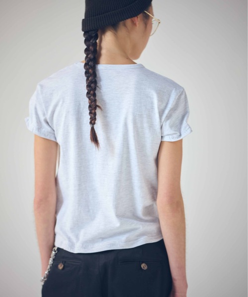 SEA(シー)の「ワイヤーTEE(Tシャツ/カットソー・レディース・グレー/ホワイト/ブラック・ONE SIZE)」の8枚目の写真