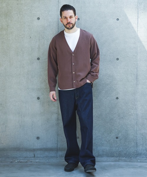 MR.OLIVE(ミスターオリーブ)の「T/R POWDER CLOTH / CARDIGAN SHIRT /M262105(シャツ/ブラウス・メンズ・ブラック/ブラウン・LARGE/MEDIUM/SMALL)」の3枚目の写真