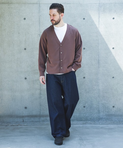 MR.OLIVE(ミスターオリーブ)の「T/R POWDER CLOTH / CARDIGAN SHIRT /M262105(シャツ/ブラウス・メンズ・ブラック/ブラウン・LARGE/MEDIUM/SMALL)」の4枚目の写真