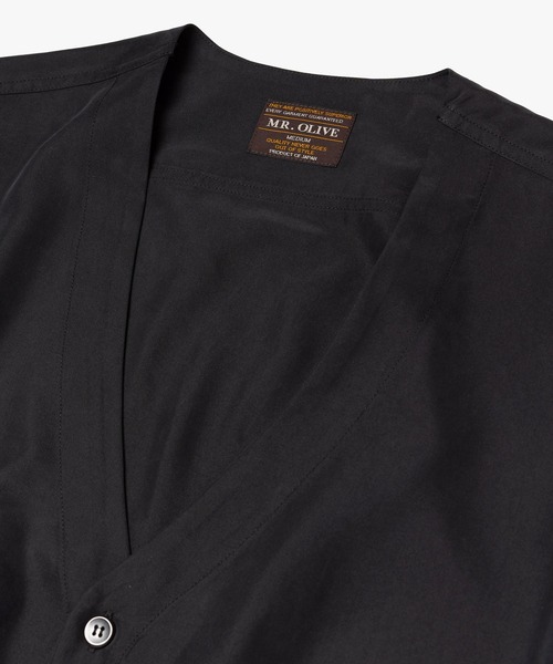 MR.OLIVE(ミスターオリーブ)の「T/R POWDER CLOTH / CARDIGAN SHIRT /M262105(シャツ/ブラウス・メンズ・ブラック/ブラウン・LARGE/MEDIUM/SMALL)」の13枚目の写真