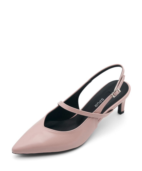SPUR(シュプール)の「Voil Point toe スリングバックパンプス 6cm -VS8019 (3color)(サンダル・レディース・ピンク/ブラック/アイボリー・22.5cm/23.5cm/23cm/24.5cm/24cm/25cm)」の9枚目の写真