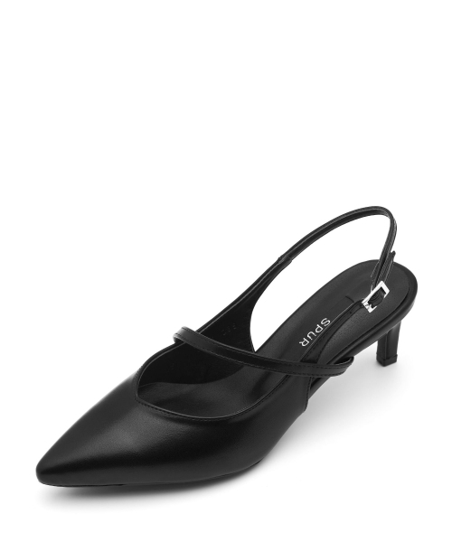 SPUR(シュプール)の「Voil Point toe スリングバックパンプス 6cm -VS8019 (3color)(サンダル・レディース・ピンク/ブラック/アイボリー・22.5cm/23.5cm/23cm/24.5cm/24cm/25cm)」の10枚目の写真