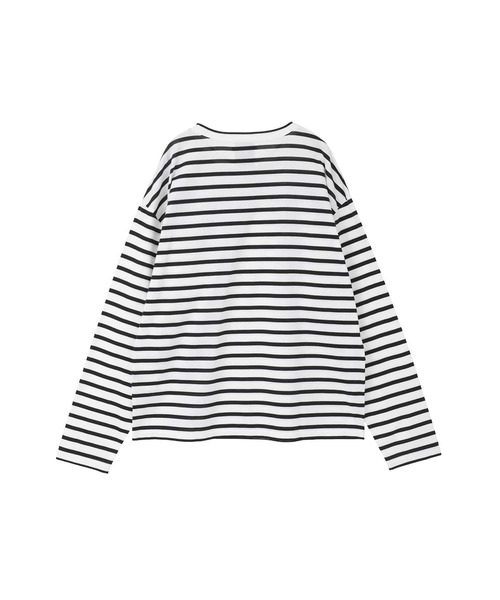 INSCRIRE（アンスクリア）の「＜INSCRIRE（アンスクリア）＞別注コットンボーダーロングスリーブTシャツ（Tシャツ/カットソー・レディース・その他7・M）」の6枚目の写真