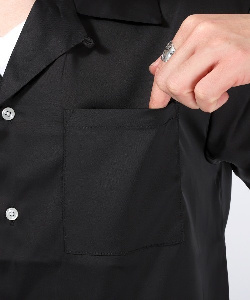 LUXSTYLE(ラグスタイル)の「半袖開襟シャツ(シャツ/ブラウス・メンズ・ホワイト/ブラック・XL/L/M)」の13枚目の写真