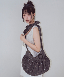 OAFISH（オアフィッシュ）の「Tie Shirring Shoulder Bag, Dot（ショルダーバッグ）」
