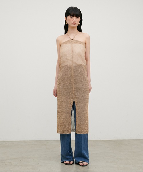 LARUTA(ラルータ)の「【LARUTA】ギマ糸メッシュリボンニットスカート(スカート・レディース・ブラック/ベージュ/ライトベージュ・FREE)」の20枚目の写真
