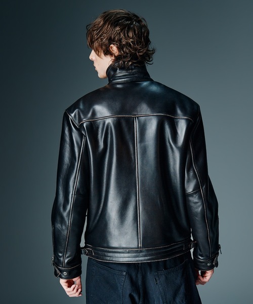 glamb(グラム)の「Johnny Riders Jacket / ジョニーライダースジャケット(ライダースジャケット・メンズ・ブラック/ブラウン・S/M/L)」の7枚目の写真