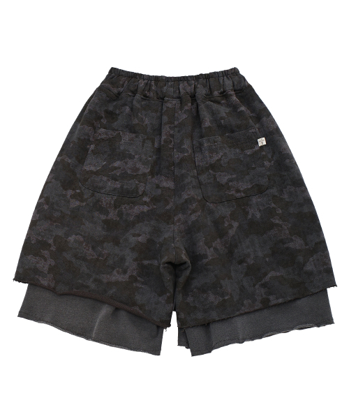 A NOTHING(アナッシング)の「VINTAGE CAMO LAYERED 1/2 PANTS (Charcoal)(その他パンツ・レディース・その他・MEDIUM/LARGE)」の2枚目の写真