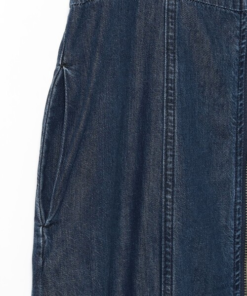 Ray BEAMS（レイビームス）の「デニム ジップ フレア ワンピース（ワンピース・レディース・シルバー/ブルー系その他4・ONE SIZE）」の9枚目の写真
