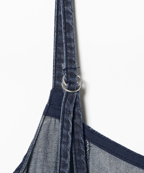 Ray BEAMS（レイビームス）の「デニム ジップ フレア ワンピース（ワンピース・レディース・シルバー/ブルー系その他4・ONE SIZE）」の3枚目の写真