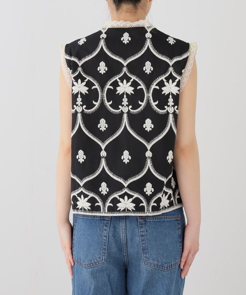 Spick & Span(スピックアンドスパン)の「Devotion TWINS / デヴォーション ツインズ CANNY(ベスト・レディース・ブラック・SMALL)」の11枚目の写真