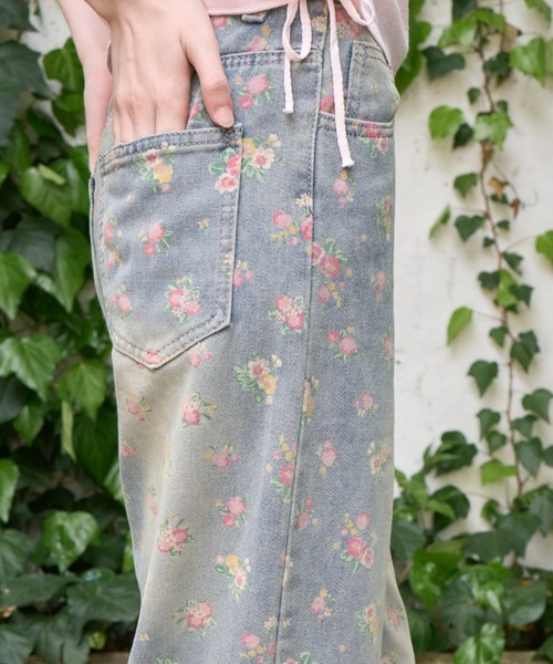 Birthday room(バースデイルーム)の「花柄プリントデニム/floral print denim(デニムパンツ・レディース・その他・FREE)」の10枚目の写真