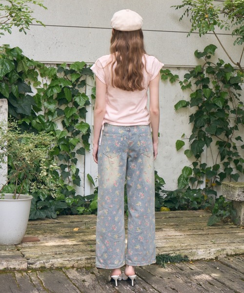 Birthday room(バースデイルーム)の「花柄プリントデニム/floral print denim(デニムパンツ・レディース・その他・FREE)」の7枚目の写真