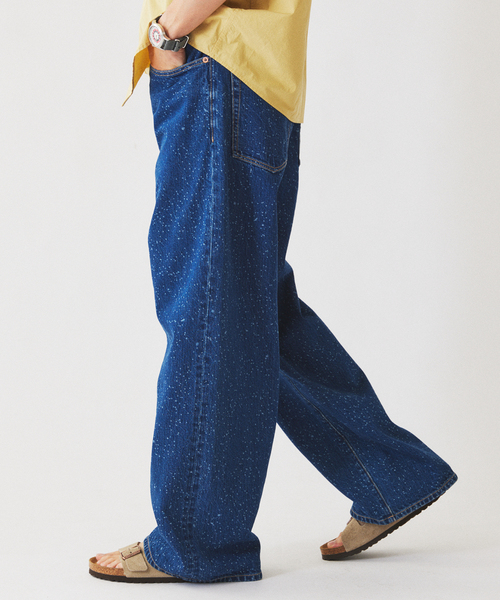 JOURNAL STANDARD relume(ジャーナルスタンダード レリューム)の「スモーキーデニム 11oz フェード ワイドパンツ(デニムパンツ・メンズ・ブルー系その他/コバルトブルー/ブラックミックス・LARGE/MEDIUM)」の14枚目の写真