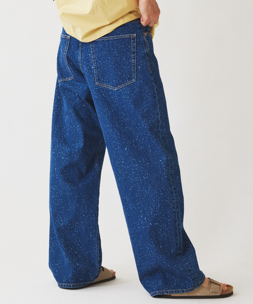 JOURNAL STANDARD relume(ジャーナルスタンダード レリューム)の「スモーキーデニム 11oz フェード ワイドパンツ(デニムパンツ・メンズ・ブルー系その他/コバルトブルー/ブラックミックス・LARGE/MEDIUM)」の19枚目の写真