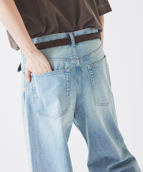 JOURNAL STANDARD relume(ジャーナルスタンダード レリューム)の「スモーキーデニム 11oz フェード ワイドパンツ(デニムパンツ・メンズ・ブルー系その他/コバルトブルー/ブラックミックス・LARGE/MEDIUM)」の11枚目の写真