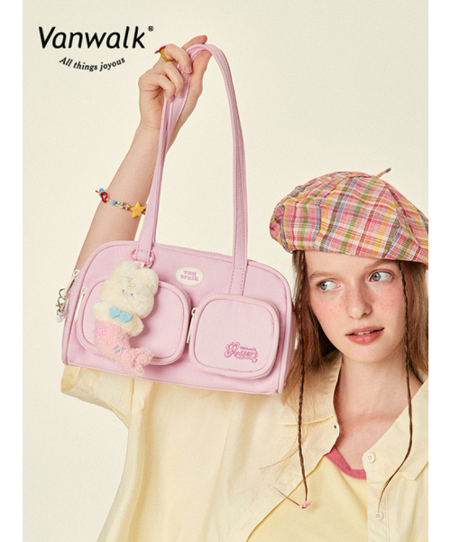 VANWALK（バンウォーク）の「Ocean Island Tote Bag [Cream Pink]（トートバッグ・レディース・ピンク・FREE）」の2枚目の写真