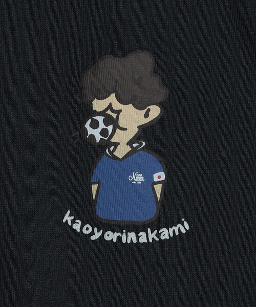 kaoyorinakami(カオヨリナカミ)の「kaoyorinakami × FREAK'S STORE/カオヨリナカミ 別注 サッカーボールボーイ Tee(Tシャツ/カットソー・メンズ・サックスブルー/オフホワイト/チャコールグレー・MEDIUM/SMALL/LARGE)」の17枚目の写真