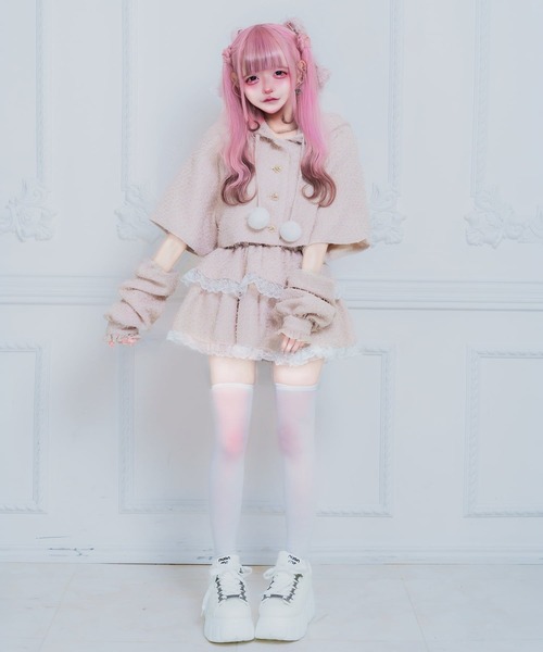 nyanMe(ニャンミー)の「ついーどすかーと♪(スカート・レディース・ブラック/ピンク・FREE)」の9枚目の写真