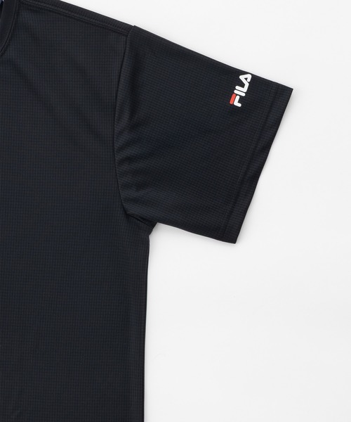 FILA(フィラ)の「【FILA フィラ】 メンズ 半袖インナー 丸首 スクエアメッシュ ドライ 無地(Tシャツ/カットソー・メンズ・ホワイト/ブラック/ネイビー・M/LL/L)」の9枚目の写真