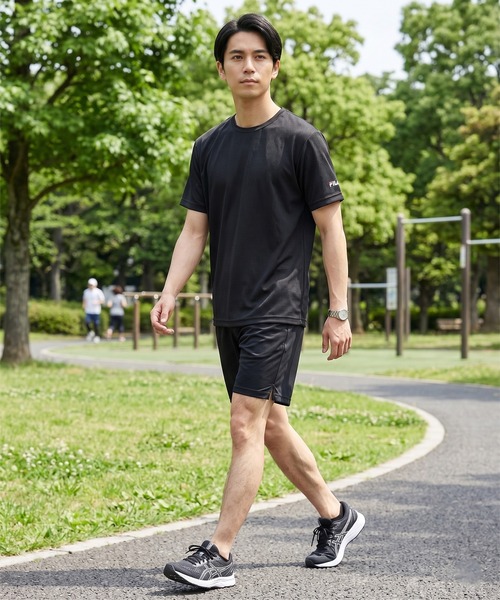 FILA(フィラ)の「【FILA フィラ】 メンズ 半袖インナー 丸首 スクエアメッシュ ドライ 無地(Tシャツ/カットソー・メンズ・ホワイト/ブラック/ネイビー・M/LL/L)」の18枚目の写真