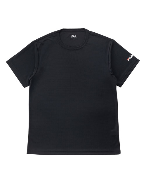 FILA(フィラ)の「【FILA フィラ】 メンズ 半袖インナー 丸首 スクエアメッシュ ドライ 無地(Tシャツ/カットソー・メンズ・ホワイト/ブラック/ネイビー・M/LL/L)」の14枚目の写真