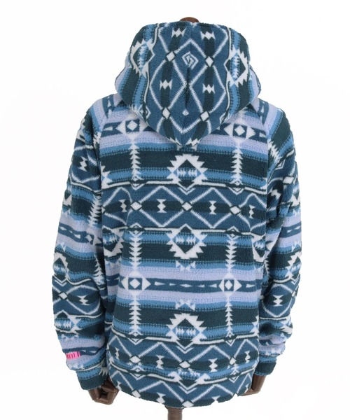 felkod(フィルコッド)の「mpa4152- Ortega Pattern Fleece Hoodie フリースフーデッドパーカー(F26A170)(パーカー・メンズ・ネイビー/ブラック・S/M/L)」の16枚目の写真