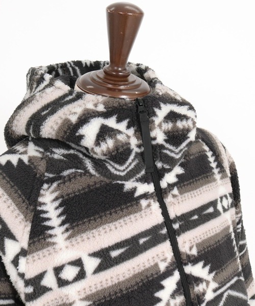 felkod(フィルコッド)の「mpa4152- Ortega Pattern Fleece Hoodie フリースフーデッドパーカー(F26A170)(パーカー・メンズ・ネイビー/ブラック・S/M/L)」の20枚目の写真