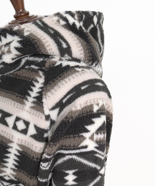 felkod(フィルコッド)の「mpa4152- Ortega Pattern Fleece Hoodie フリースフーデッドパーカー(F26A170)(パーカー・メンズ・ネイビー/ブラック・S/M/L)」の21枚目の写真