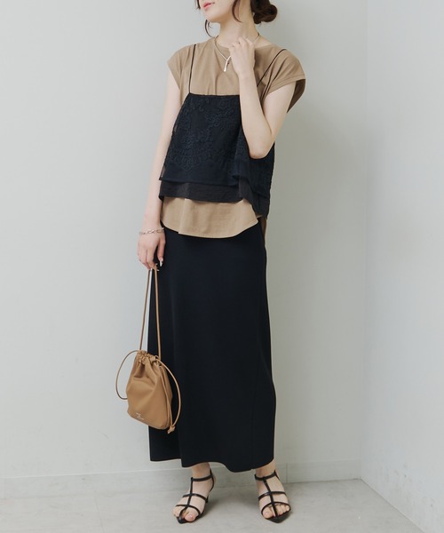 PUAL CE CIN(ピュアルセシン)の「【26AW・Du noir】ナロースカート(スカート・レディース・ブラック/ブラウン系/ベージュ系/レッド系・SMALL/MEDIUM)」の16枚目の写真