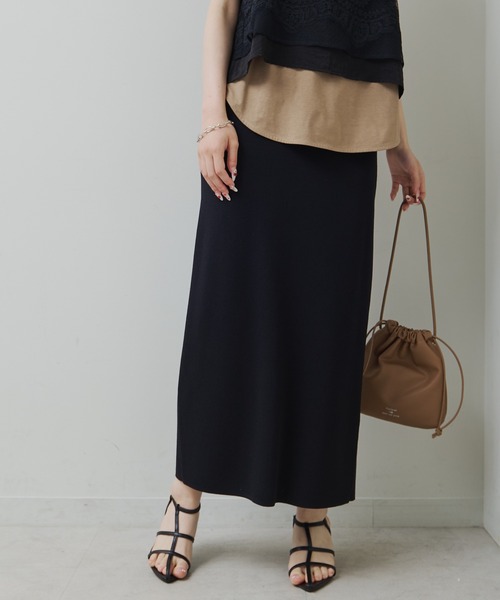 PUAL CE CIN(ピュアルセシン)の「【26AW・Du noir】ナロースカート(スカート・レディース・ブラック/ブラウン系/ベージュ系/レッド系・SMALL/MEDIUM)」の18枚目の写真