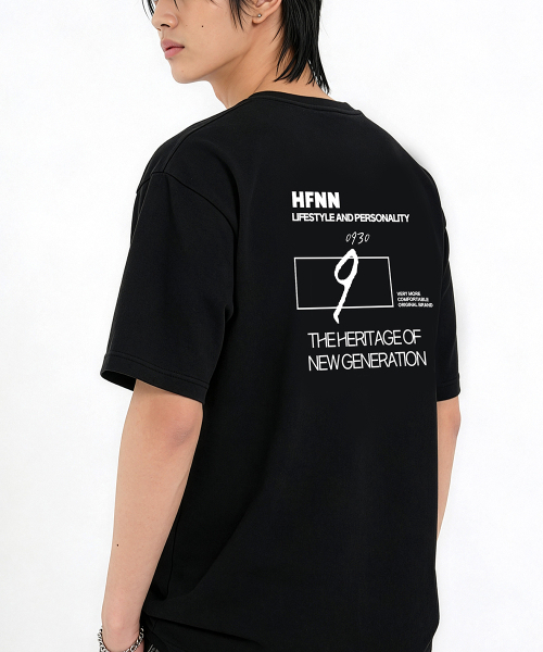 HALFNINE(ハーフナイン)の「スクエアハーフレタリング半袖Tシャツ I05BRD_HBX11336(Tシャツ/カットソー・メンズ・ホワイト/ブラック・SMALL/MEDIUM/LARGE/X-LARGE)」の7枚目の写真