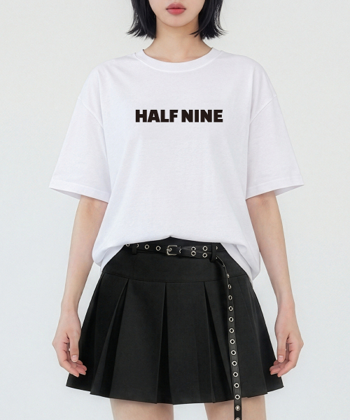 HALFNINE(ハーフナイン)の「スクエアハーフレタリング半袖Tシャツ I05BRD_HBX11336(Tシャツ/カットソー・メンズ・ホワイト/ブラック・SMALL/MEDIUM/LARGE/X-LARGE)」の9枚目の写真