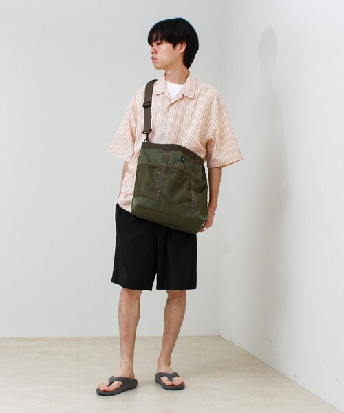 MIS（エムアイエス）の「【MIS/エムアイエス】メッシュポケットトートバッグ（トートバッグ・メンズ・オリーブ/ブラック・FREE）」の18枚目の写真
