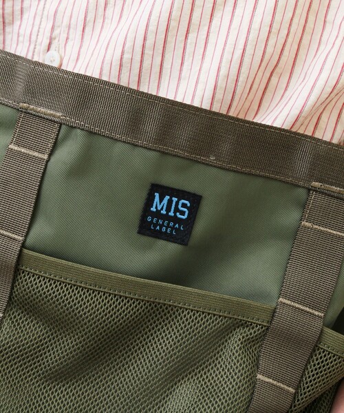 MIS（エムアイエス）の「【MIS/エムアイエス】メッシュポケットトートバッグ（トートバッグ・メンズ・オリーブ/ブラック・FREE）」の15枚目の写真
