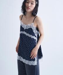 CODE A（コードエー）の「dot lingerie lace cami（キャミソール）」
