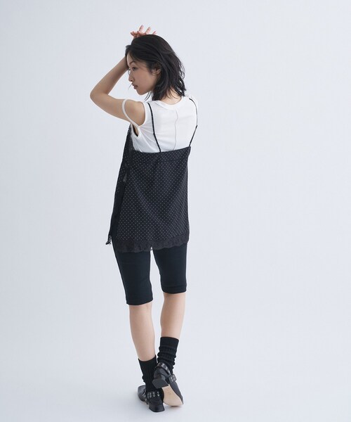 CODE A(コードエー)の「dot lingerie lace cami(タンクトップ・レディース・ホワイト系8/ブルー系その他7/ブラック系5・00)」の8枚目の写真
