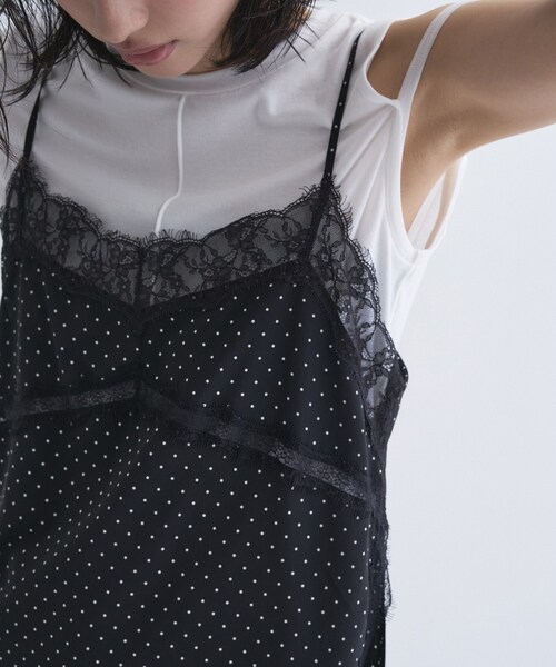 CODE A(コードエー)の「dot lingerie lace cami(タンクトップ・レディース・ホワイト系8/ブルー系その他7/ブラック系5・00)」の9枚目の写真