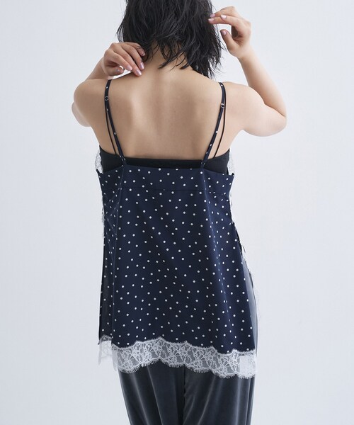 CODE A(コードエー)の「dot lingerie lace cami(タンクトップ・レディース・ホワイト系8/ブルー系その他7/ブラック系5・00)」の14枚目の写真