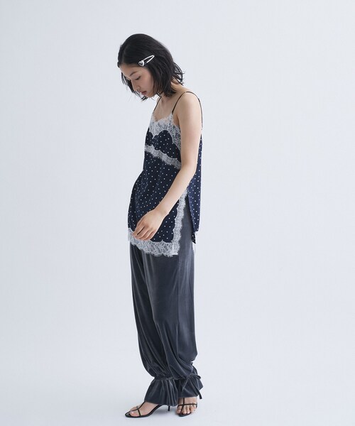 CODE A(コードエー)の「dot lingerie lace cami(タンクトップ・レディース・ホワイト系8/ブルー系その他7/ブラック系5・00)」の16枚目の写真