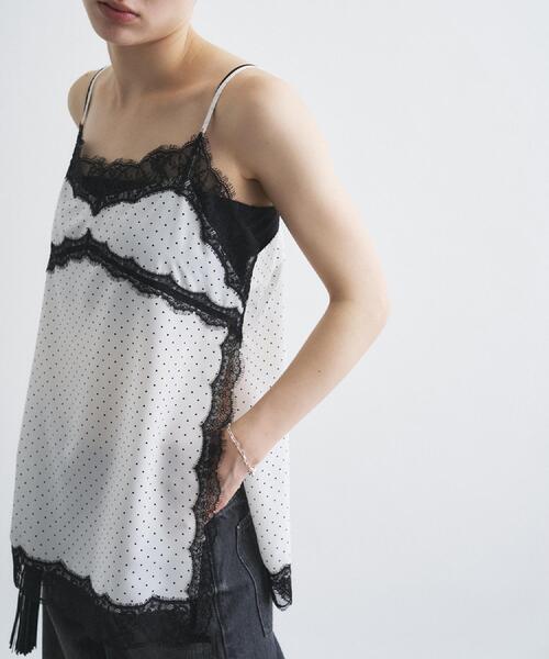 CODE A(コードエー)の「dot lingerie lace cami(タンクトップ・レディース・ホワイト系8/ブルー系その他7/ブラック系5・00)」の19枚目の写真