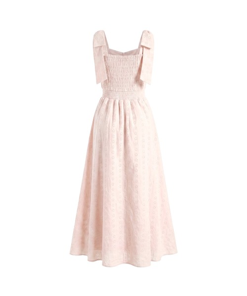 Rose Muse（ロゼミューズ）の「Cotton lace ribbon cami dress（ワンピース・レディース・ホワイト/ピンク・FREE）」の14枚目の写真
